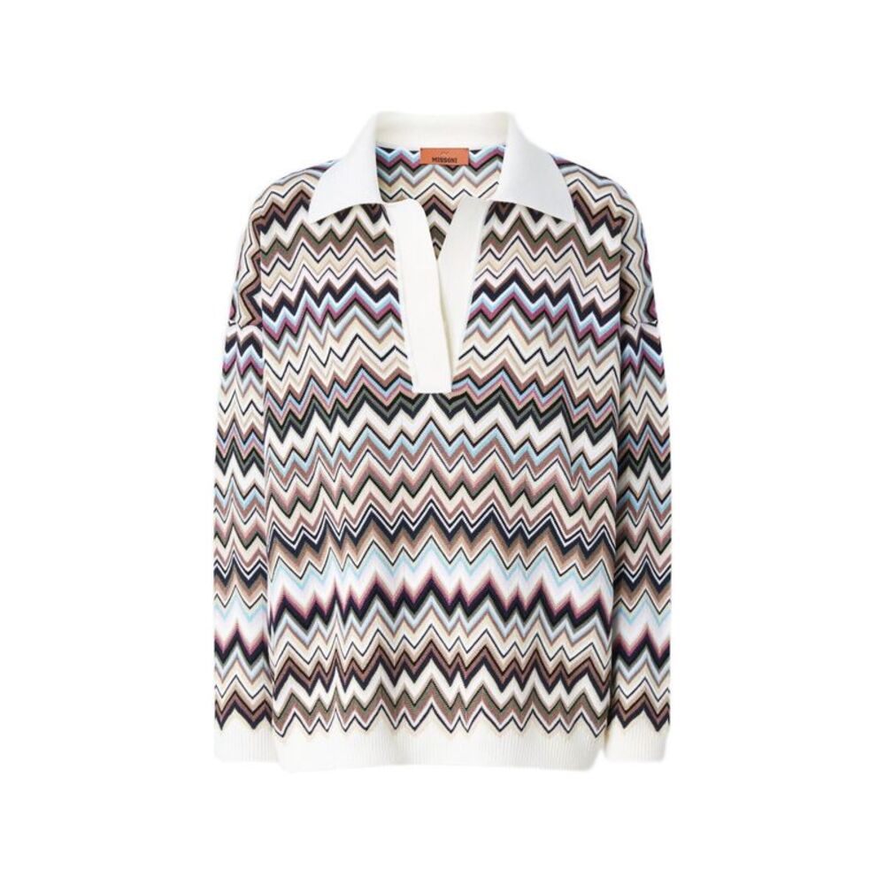 Missoni Women Zig Zag Motif Polo Shirt